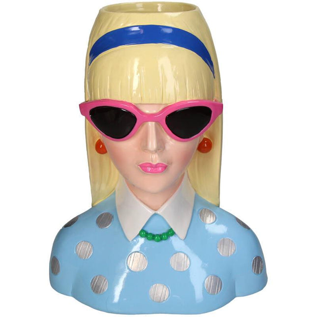 Vase Fashion Lady 'Lyana' 29cm – Polyresin – Dekovase in Modedesign – Stilvolles Kunstobjekt & Blumenvase für modernes Interieur