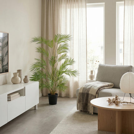 Kunstpflanze Areca122cm – künstliche Areca – Palme – realistische Palmwedel & natürliche Optik