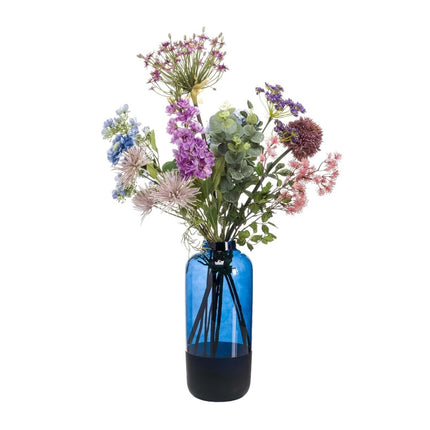 Kunstblumenstrauß Pastell – 70–90 cm – Hochwertige Seidenblumen in Pastelltönen – Pflegeleichte Deko für Tisch, Wohnraum & Büro