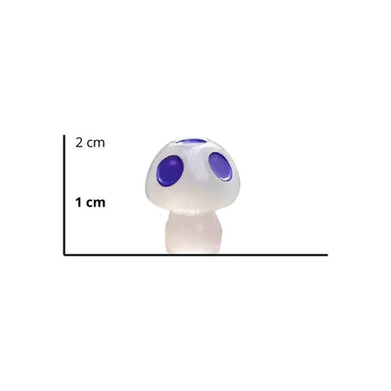 Glow in the Dark Pilze – 8er Set – Bunte Mini-Pilze 2cm – Leuchtend im Dunkeln – Für Terrarium, Blumentopf & DIY-Deko