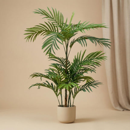 Palm Phoenix Kunstpflanze – ca.90cm – Realistische künstliche Palme – Pflegefreie Deko Pflanze für Wohnzimmer Büro Flur & Gastronomie