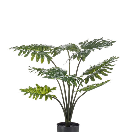 Kunstpflanze Philodendron – 60cm – Täuschend echt & pflegefrei – Dekorative Kunst – Zimmerpflanze für Wohnzimmer & Büro – Nachhaltig & langlebig
