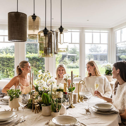 Pflanzen Set mit Zierpflanzgefäßen für Tischdekoration – Elegante Mini Zimmerpflanzen im Topf Ø9cm & Ø6cm – Perfekt für festliche Dinner – Dekoration