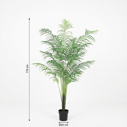 Kentia Palme Kunstpflanze 170cm – Große Kunstpalme Deko Pflanze – Pflegefreie Zimmerpflanze für Wohnzimmer Büro & Empfangsbereich