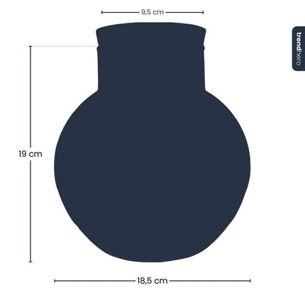 Terrarium Flasche – Geschlossene Glasflasche mit Korken – Höhe 20cm Ø18,5cm – Pflanzenterrarium aus Recyclingglas – Dekoratives Mini-Ökosystem für Zuhause