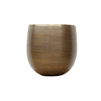 Pflanzgefäß Rowen Gold – D38xH35cm – Eleganter Blumentopf in Goldoptik – Dekorativer Pflanztopf für Innenbereich & moderne Raumgestaltung