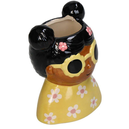 Blumentopf Dolomit Mehrfarbig 10,5cm – Mini – Pflanztopf für kleine Pflanzen & Sukkulenten – Bunter Übertopf aus Keramik