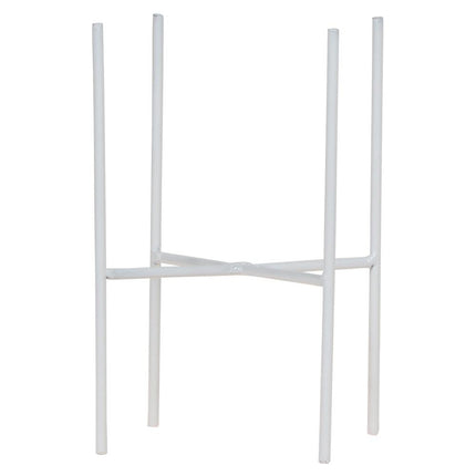 Weißer Metall – Pflanzenständer Ø12cm – Blumentopfständer aus Metall – Pflanzenhalter für Zimmerpflanzen – Stabil, stilvoll & vielseitig