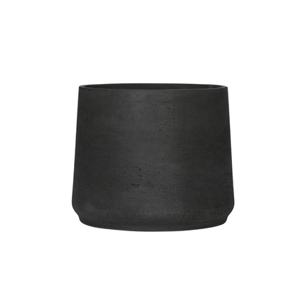 Pflanzgefäß Jumbo Patt Black Washed – D34xH28cm – Blumentopf in Beton – Optik – Stilvoller Pflanzkübel für Innen & Außen