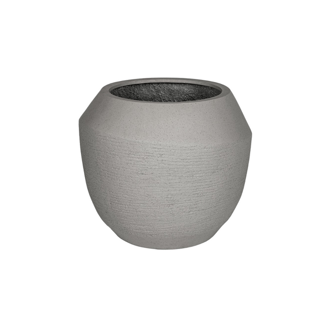 Pflanztopf XXL Ruvido Clay – D54cm x H47cm – Großer Blumentopf im rustikalen Clay-Look – Für Innen & Außen – Aus wetterfestem Keramik-/Tonmaterial – Ideal für große Pflanzen & Palmen