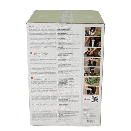 DIY Flaschengarten Set 5L – Geschlossenes Pflanzen – Ökosystem im Glas mit Kork – Komplettes Set in Geschenkbox – Substrat, Werkzeug & Anleitung
