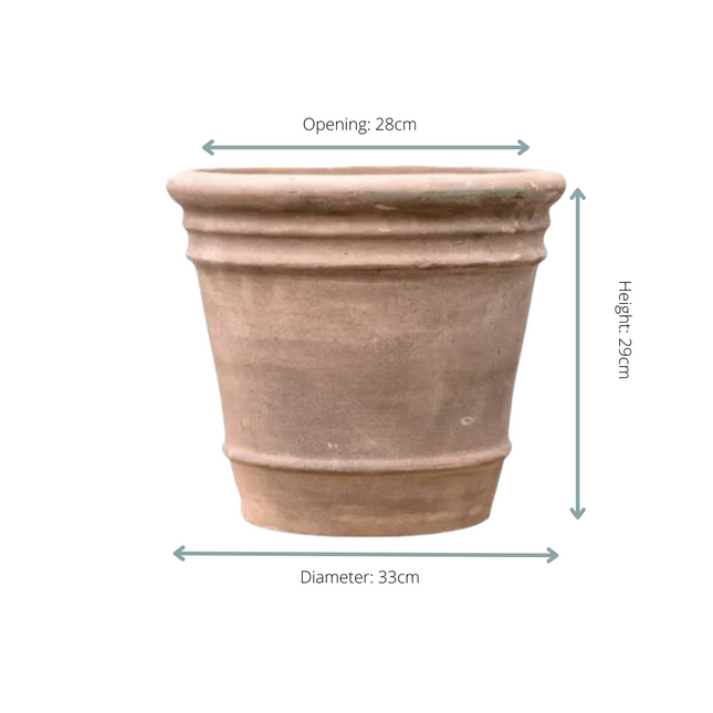Blumentopf Choco Doppio – D33xH29cm – Pflanzkübel in Schokoladenbraun – Topf für Zimmerpflanzen & Dekoration