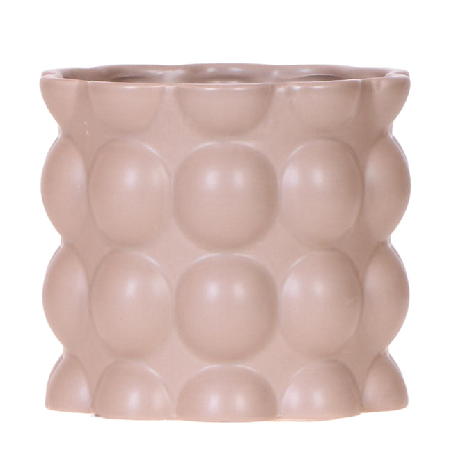 Blumentopf Cotton – Sand – Ø12cm – Moderner Keramik Pflanztopf in matter Optik – Stilvoller Übertopf für Zimmerpflanzen, Sukkulenten & Orchideen