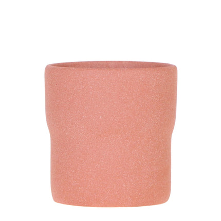 Rustic Zierpflanztopf Burned Orange – Ø9cm – Kleiner Blumentopf in warmem Orange – Minimalistisches Design für Slow Living – Für Innenräume & dekorative Akzente