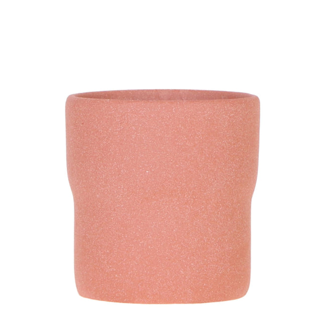 Rustic Zierpflanztopf Burned Orange – Ø9cm – Kleiner Blumentopf in warmem Orange – Minimalistisches Design für Slow Living – Für Innenräume & dekorative Akzente