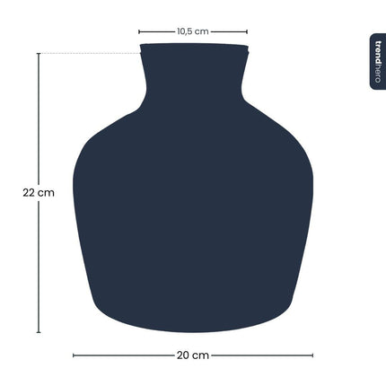 Flaschengarten – Terrarienflasche aus recyceltem Glas mit LED-Korken – Höhe 22cm Ø20cm – Dekoratives Glasgefäß mit Beleuchtung – Autarkes Pflanzenterrarium