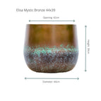 ↨39cm・⌀44cm・Sorte 'Mystic Bronze'