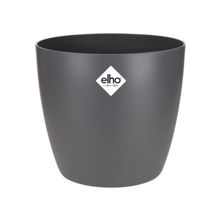 Topf Brüssel Rund Anthrazit – Ø20cm x H19cm – Moderner Pflanztopf für Zimmerpflanzen & Garten – Leicht & langlebig