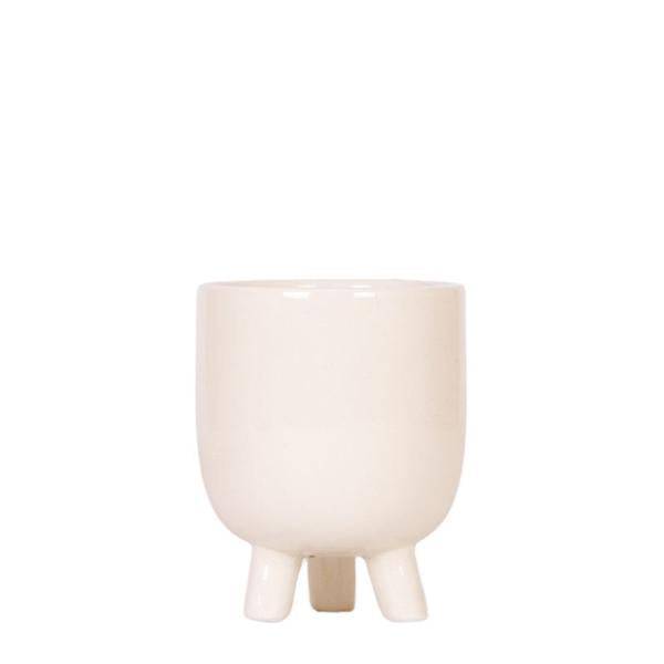 Blumentopf Gummitopf Travertin – Ø9cm – Dekorativer Keramik Übertopf – Moderner Pflanztopf für kleine Zimmerpflanzen – Stilvolle Innendeko