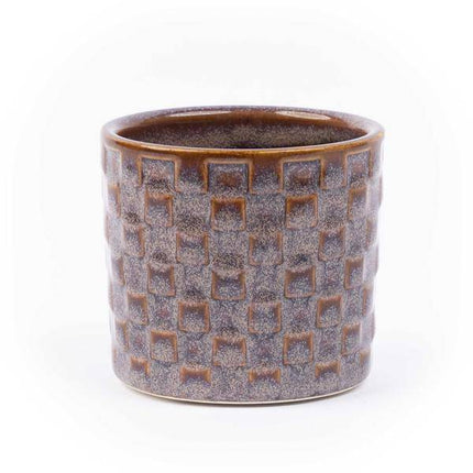 Topfset Madrid – 6 – teilig – Keramiktöpfe Ø7,2cm x H6,3cm – Mini – Pflanztöpfe mit einzigartigen Mustern – Boho & Modern