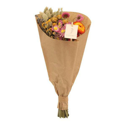 Trockenblumenstrauß Field Bouquet Multi – 8 Sträuße – bunter Trockenstrauß – ca. 50cm Höhe Ø20cm – 12 getrocknete Blumen – langlebige Dekoration & Geschenkidee