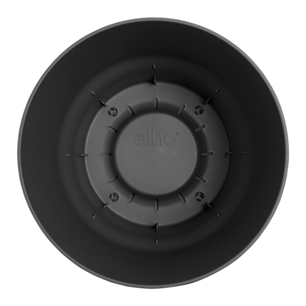 Greenville Pflanztopf Schwarz – D24 x H23 – Moderner Blumentopf für Innen & Außen – Stilvolles Pflanzgefäß – Dekorativer Übertopf für Zimmer- & Gartenpflanzen