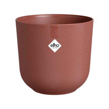 Jazz Pflanztopf Rot – D19 x H18 – Moderner Blumentopf für Innen & Außen – Eleganter runder Pflanzkübel – Dekorativer Übertopf für Zimmer- & Gartenpflanzen