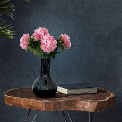 Künstliche Blumenstrauß Pfingstrosen Hellrosa – 5 Stück je 65cm – Realistische Kunstblumen – Romantischer Deko Blumenstrauß – Langlebige & pflegeleichte Dekoration für Zuhause, Büro & Events