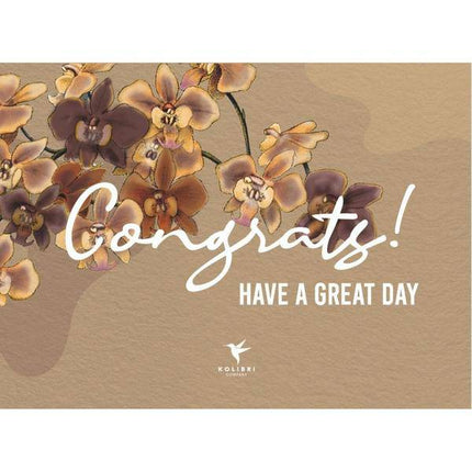 Postkarte „Glückwunsch“ – Hochwertige Grußkarte mit modernem Schriftzug – Für Geburtstag, Abschluss, Hochzeit & viele Anlässe