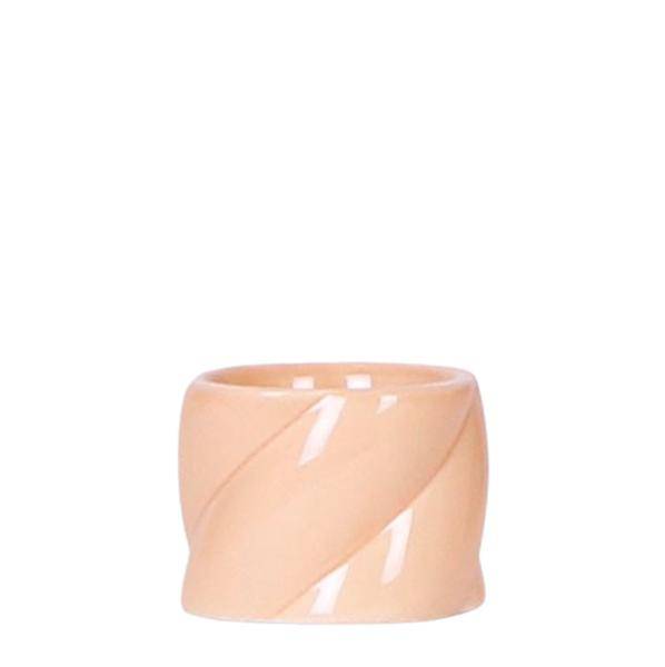 Dekotopf Candy – Pfirsich – Ø6cm – Farbiger Keramik Blumentopf in glänzender Optik – Runde Form – Für Mini-Pflanzen & Orchideen