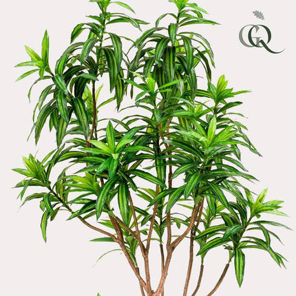 Kunstpflanze Dracaena ↕190cm – künstliche Grünpflanze für Wohnzimmer, Büro, Flur & pflegeleichte Deko
