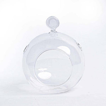 Weihnachtsbaumkugeln aus Glas – 3er-Set – Transparent – Mit Aufhänger – Ø10,5 cm – H8 cm – Edle Weihnachtsdekoration