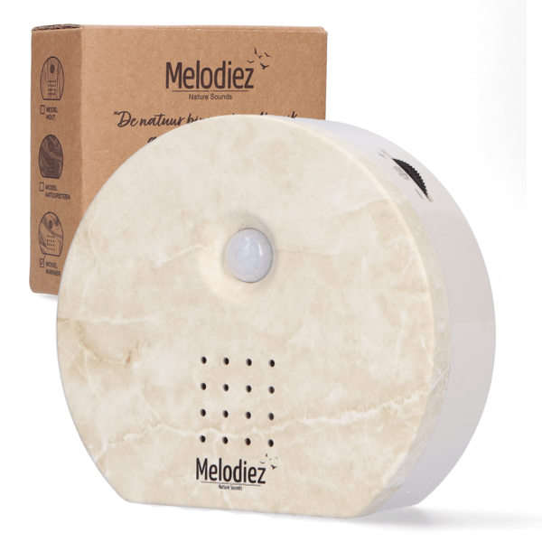 Melodiez Spieluhr Naturstein – Melody Nature Box – Klangbox mit Bewegungsmelder – Vogelgesang, Meeresrauschen & Dschungelklänge – Entspannung & Geschenkidee
