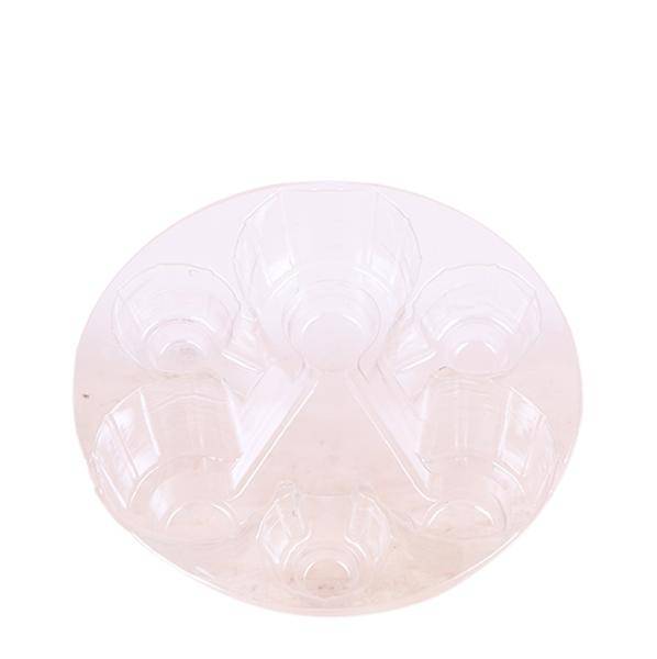 Einlage mit Wasserreservoir für Orchideenschale – Bewässerungssystem für Orchideen – Jungle – Bouquet 3x9cm + 3x WaterWicks – Ø25cm