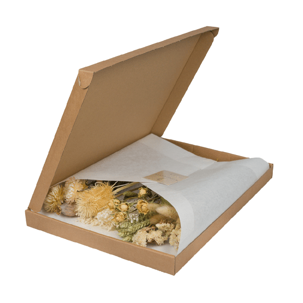 Trockenblumen im Briefkasten – Natur – Getrockneter Blumenstrauß – Beige, Weiß & Rosa – langlebig & pflegefrei – Geschenkidee – 25-30cm