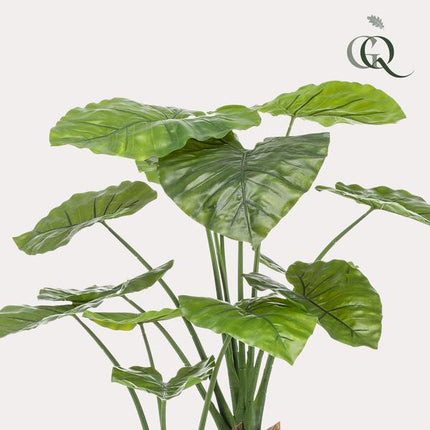 Alocasia – Künstliche Zimmerpflanze – Pfeilblätter – ↕110 cm – Tropische Deko für Wohnzimmer, Flur & Wintergarten