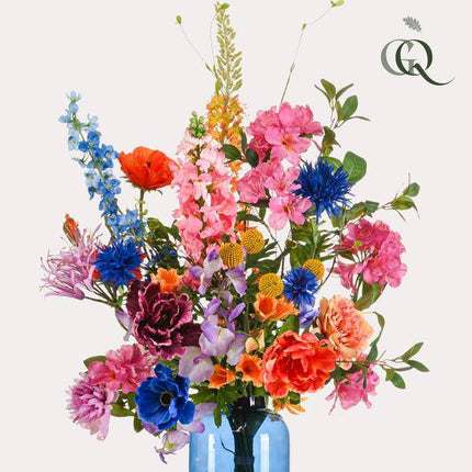 Künstlicher Blumenstrauß Luxury Glam – XL Kunstblumen Bouquet – 90cm hoch – Pflegeleichte Deko – Realistischer Look – Eleganter XL-Strauß für Zuhause & Büro