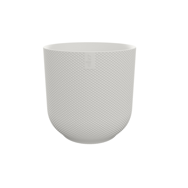 Topf Jazz Weiß – Blumentopf Rund – Dekorativer Pflanztopf für Zimmerpflanzen & Outdoor – D19 x H18