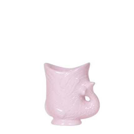 Fisch Topf – Rosa – Ø6cm – Keramik Übertopf in Fischform – Glänzender Blumentopf für kleine Pflanzen & Sukkulenten