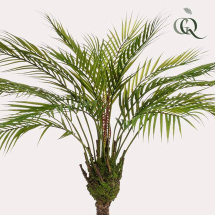 Kunstpflanze Chamaedorea Elegans – Bergpalme – 85cm – Hochwertige künstliche Palme mit naturgetreuen Wedeln – Immergrüne Dekopflanze für Wohnzimmer, Wintergarten & Büro – Pflegefrei & langlebig