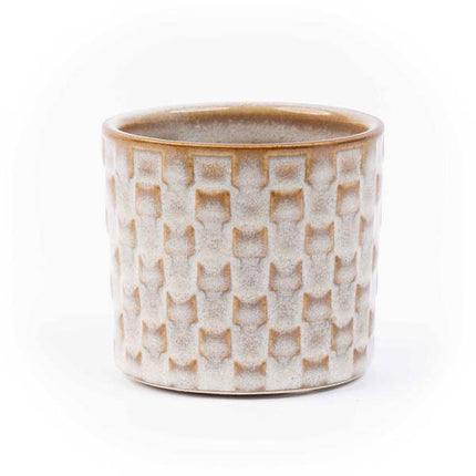 Topfset Madrid – 6 – teilig – Keramiktöpfe Ø7,2cm x H6,3cm – Mini – Pflanztöpfe mit einzigartigen Mustern – Boho & Modern
