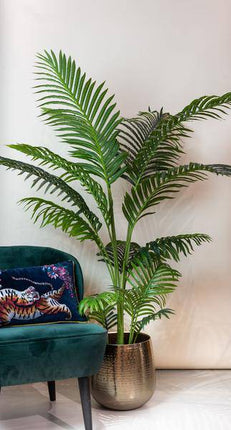 Kunstpalme Howea forsteriana – 160cm – Realistische Kentia – Palme – Pflegefrei – Hypoallergen – Für Wohnzimmer, Büro & Wintergarten – Highlight