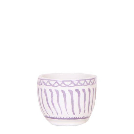 Topf Granada – Flieder – Ø6cm – Dekorativer Blumentopf aus glasierter Keramik – Mediterraner Stil – Pflanzgefäß für Zimmerpflanzen, Sukkulenten & Deko
