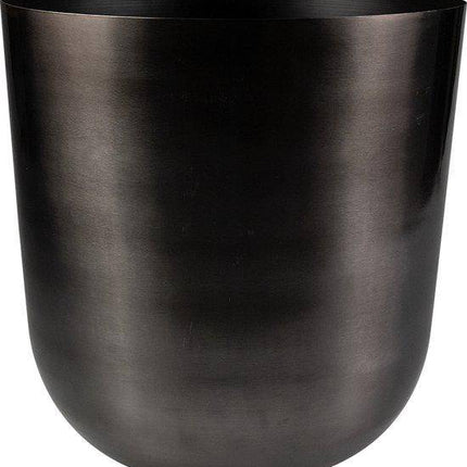 Topf Mayk Blei – Pflanzgefäß Ø20cm – Moderner Blumentopf mit metallischer Oberfläche – Dekorativer Indoor Pflanzentopf