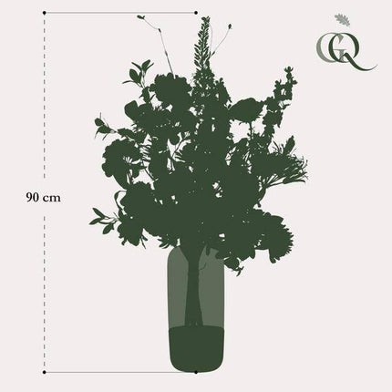 Künstlicher Blumenstrauß Luxury Glam – XL Kunstblumen Bouquet – 90cm hoch – Pflegeleichte Deko – Realistischer Look – Eleganter XL-Strauß für Zuhause & Büro