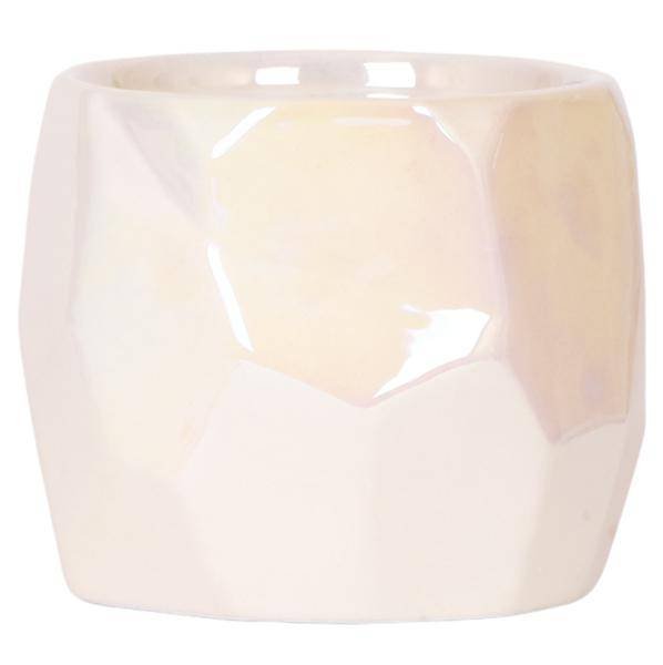 Pearl Blumentopf glänzend in Blau, Grün, Rosa oder Travertin – Eleganter Übertopf Ø6cm Ø9cm Ø12cm – Pflanzgefäß für Zimmerpflanzen & Deko