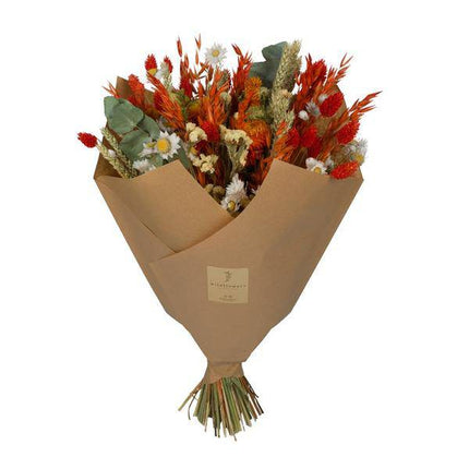 Getrocknete Blumen Klassischer Strauß – Orange – ca. 60cm – Trockenblumen Bouquet in warmen Farben – Nachhaltige & langlebige Dekoration für Zuhause & Büro