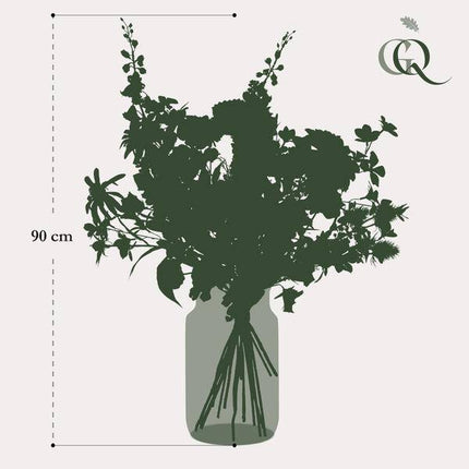 Künstliche Blumen – Strauß Electric Love – ca. 90cm hoch – Hochwertiger Kunstblumenstrauß in leuchtenden Farben – Dekoration für Wohnzimmer, Schlafzimmer & Büro – Pflegeleichte Kunstpflanze