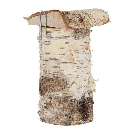 Blaumeisen-Nistkasten aus Birkenholz – Wetterfestes Vogelhaus für den Garten – 13,4 x 16,9 x 25,5 cm – Naturdesign – Ideal für heimische Gartenvögel