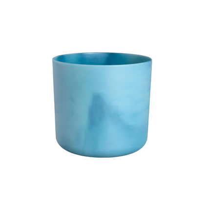 Pflanztopf Ocean Atlantikblau D18xH17 – Nachhaltiger Blumentopf aus Ozean – inspiriertem Recyclingmaterial – Mit Drainageloch